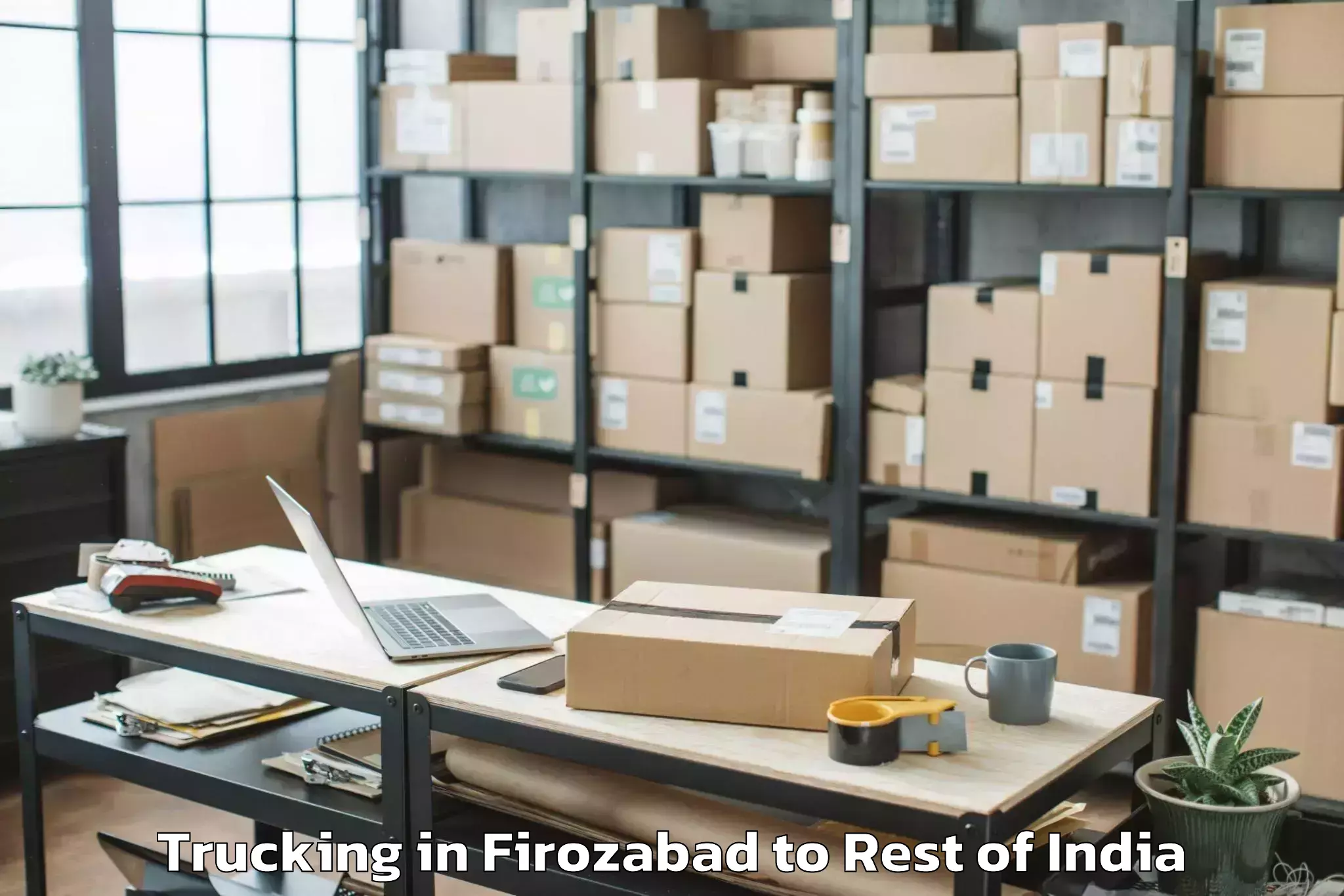 Trusted Firozabad to Gelling Trucking